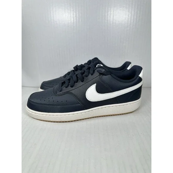 Nike Court Vision Lo Shoes Mens Size 9 Blue Obsidian White Sneakers FZ5547-400